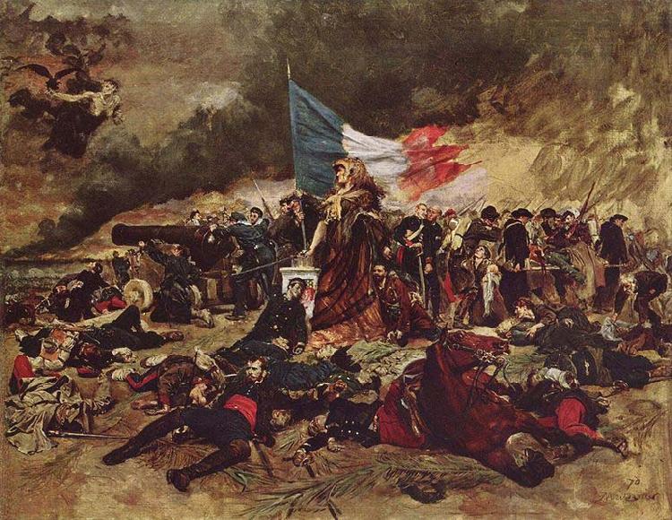 Jean-Louis-Ernest Meissonier The siege of Paris in 1870 Norge oil painting art